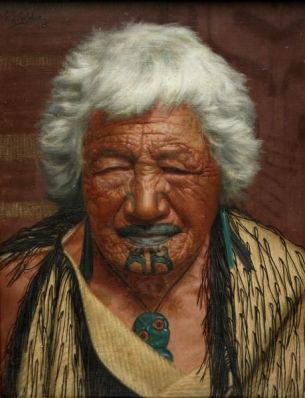 The Charles Goldie painting of Kapi Kapi, an Arawa chieftainess owned by the family of a prominent lawyer who defended the only women executed in New Zealand, Auckland, New Zealand, Wednesday, May 19, 2010. Credit:NZPA / Wayne Drought